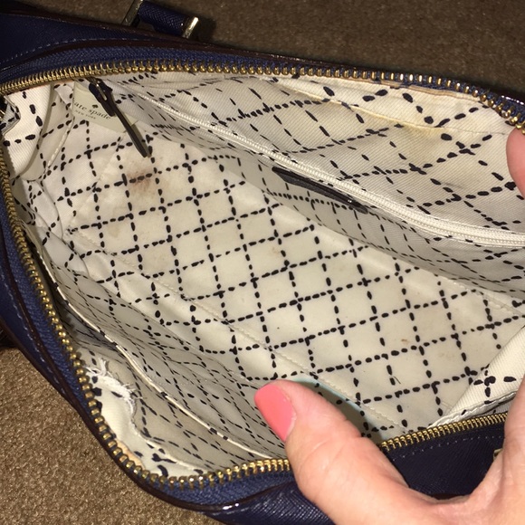 Navy Blue Kate Spade purse - Picture 5 of 8